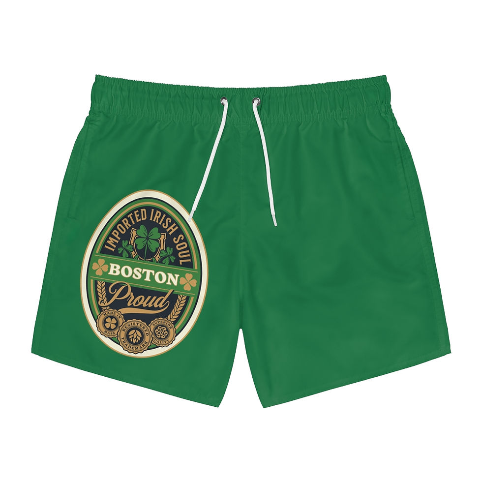 Thumbnail: Boston Massachusetts Irish Soul: Swim Trunks (AOP)