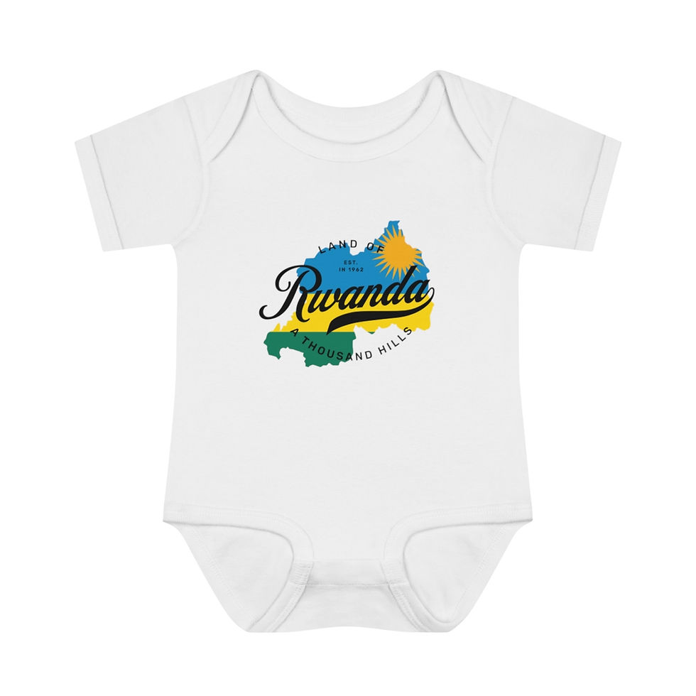 Thumbnail: Rwanda Land of a Thousand Hills: Infant Baby Rib Bodysuit