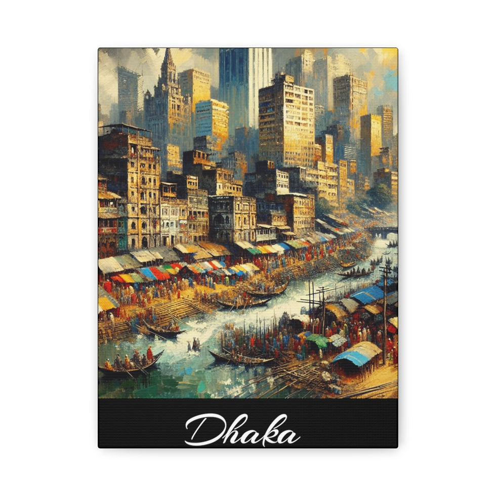 Thumbnail: Dhaka Bangladesh: Matte Canvas, Stretched, 1.25"