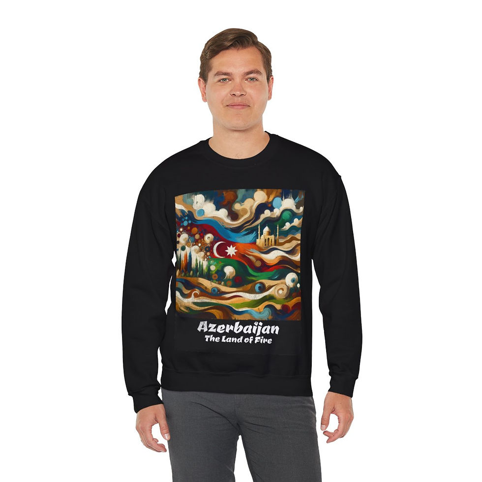 Thumbnail: Azerbaijan Land of Fire: Unisex Heavy Blend™ Crewneck Sweatshirt