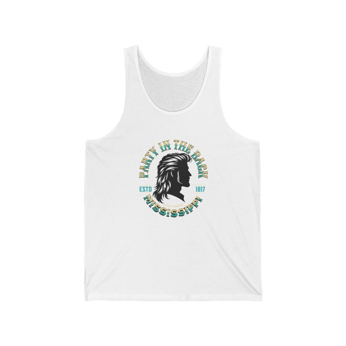 Party in the back Mississippi: Unisex Jersey Tank
