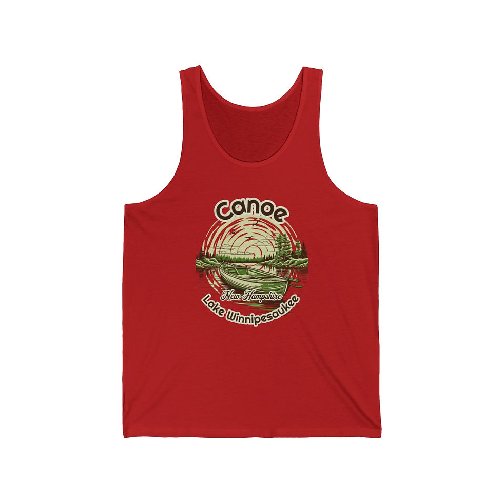 Thumbnail: Canoe New Hampshire: Unisex Jersey Tank
