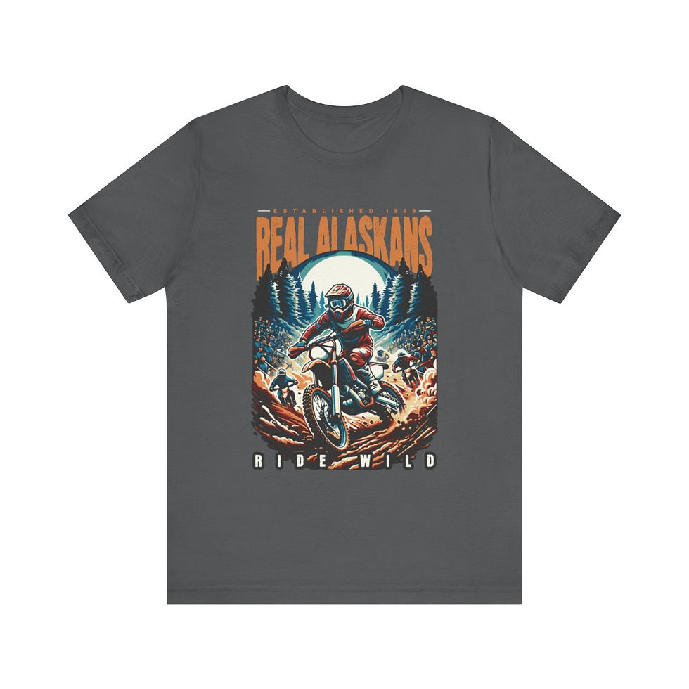 Thumbnail: Real Alaskans Rid Wild: Unisex Jersey Short Sleeve Tee