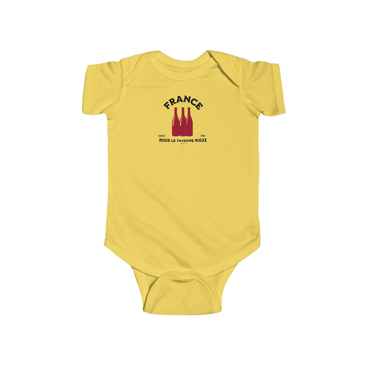 Vin France: Infant Fine Jersey Bodysuit