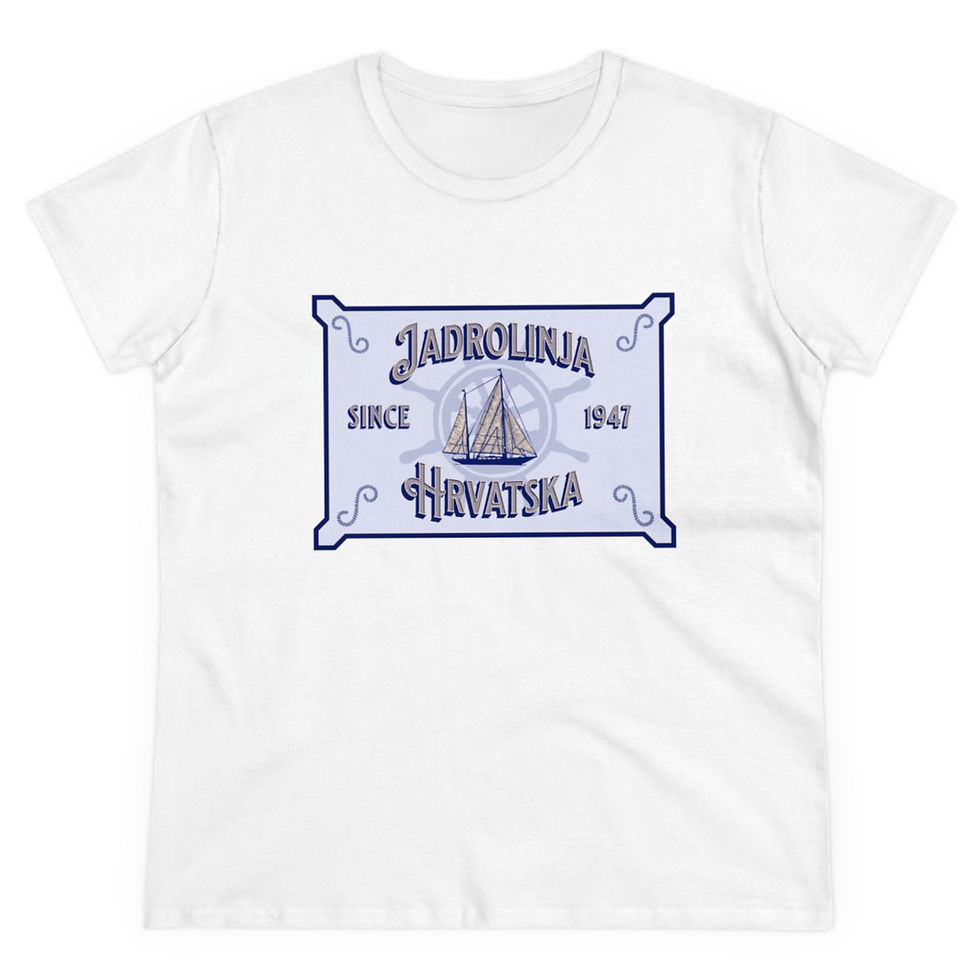 Thumbnail: Jadrolinja Hrvatska: Women's Midweight Cotton Tee