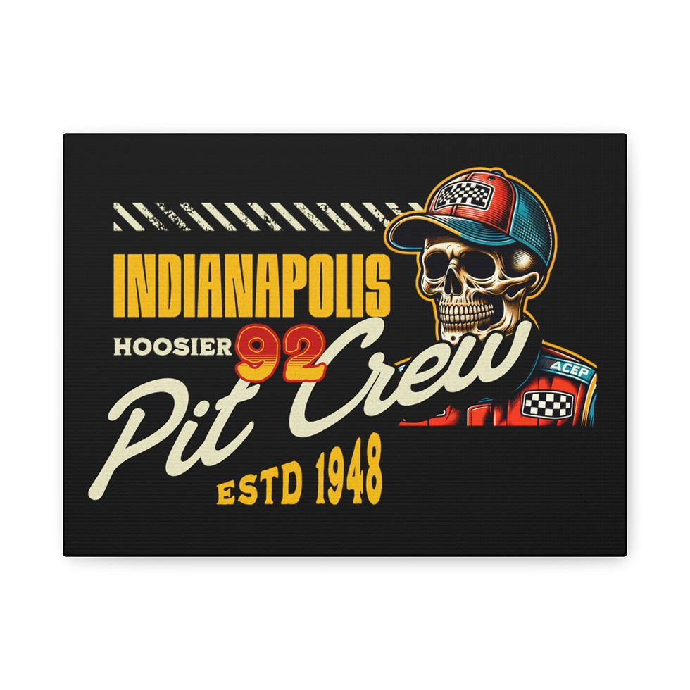 Thumbnail: Indiana pit crew: Matte Canvas, Stretched, 1.25"