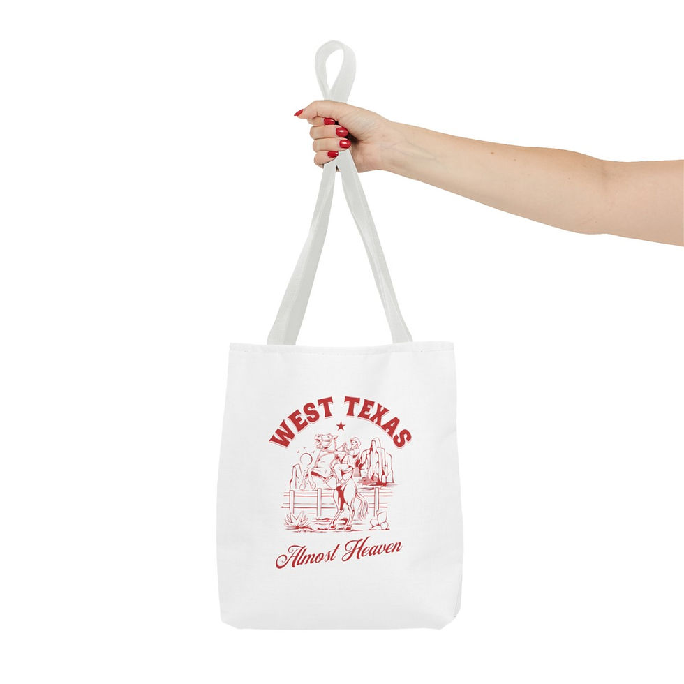 Thumbnail: West Texas Almost Heaven: Tote Bag (AOP)