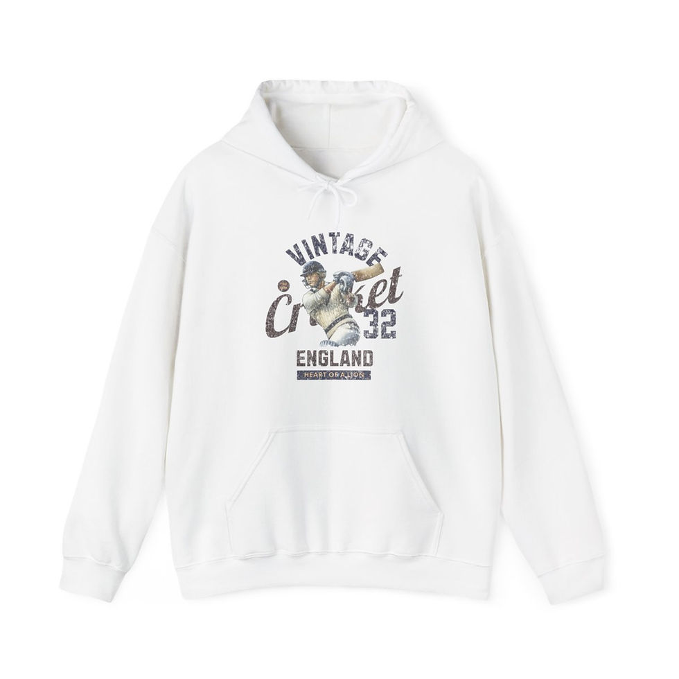 Thumbnail: Vintage Cricket England: Unisex Heavy Blend™ Hooded Sweatshirt