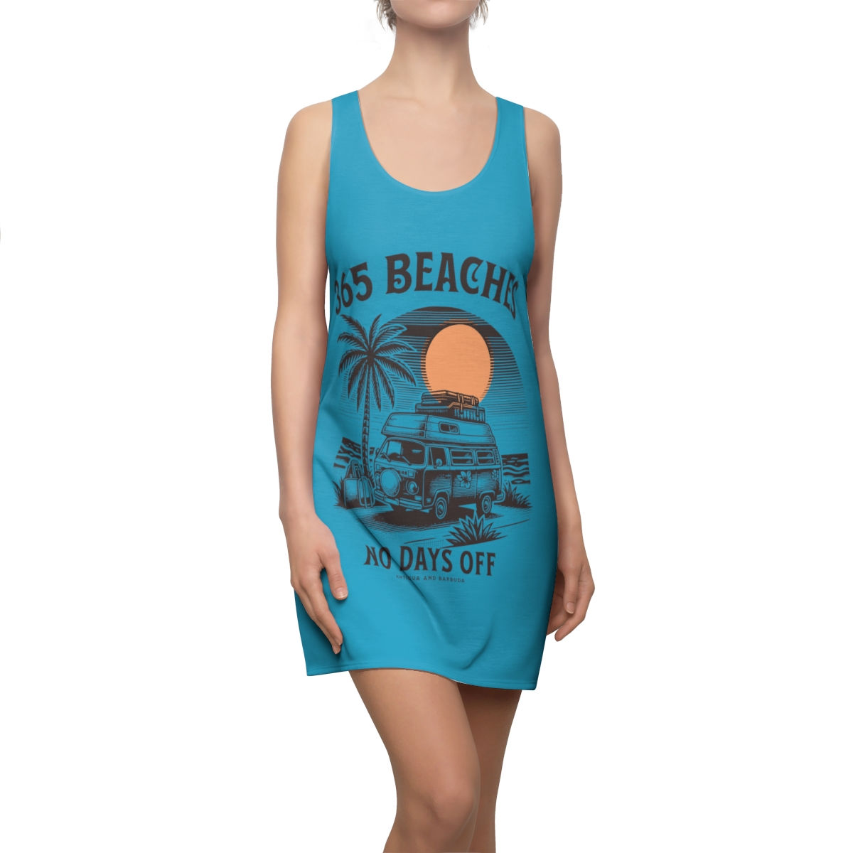 365 Beaches: Women's Cut & Sew Racerback Dress (AOP)