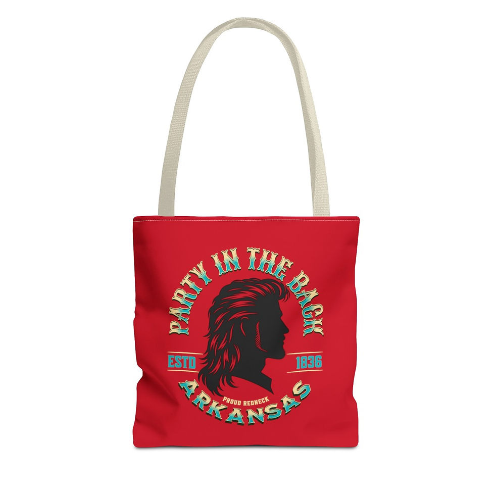 Thumbnail: Party in the Back Arkansas: Tote Bag (AOP)