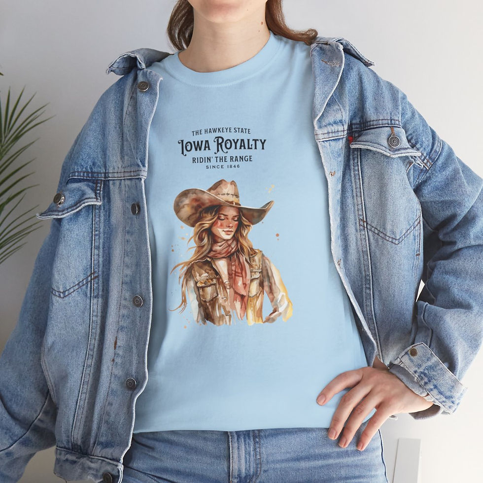 Thumbnail: Iowa Royalty: Unisex Heavy Cotton Tee