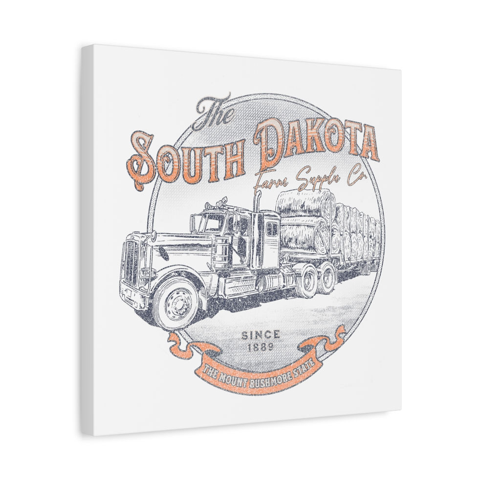 Thumbnail: South Dakota Farm Supplies: Matte Canvas, Stretched, 1.25"
