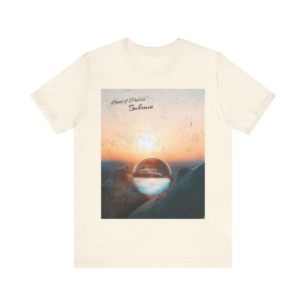 Thumbnail: Bahrain Land of Pearls: Unisex Jersey Short Sleeve Tee