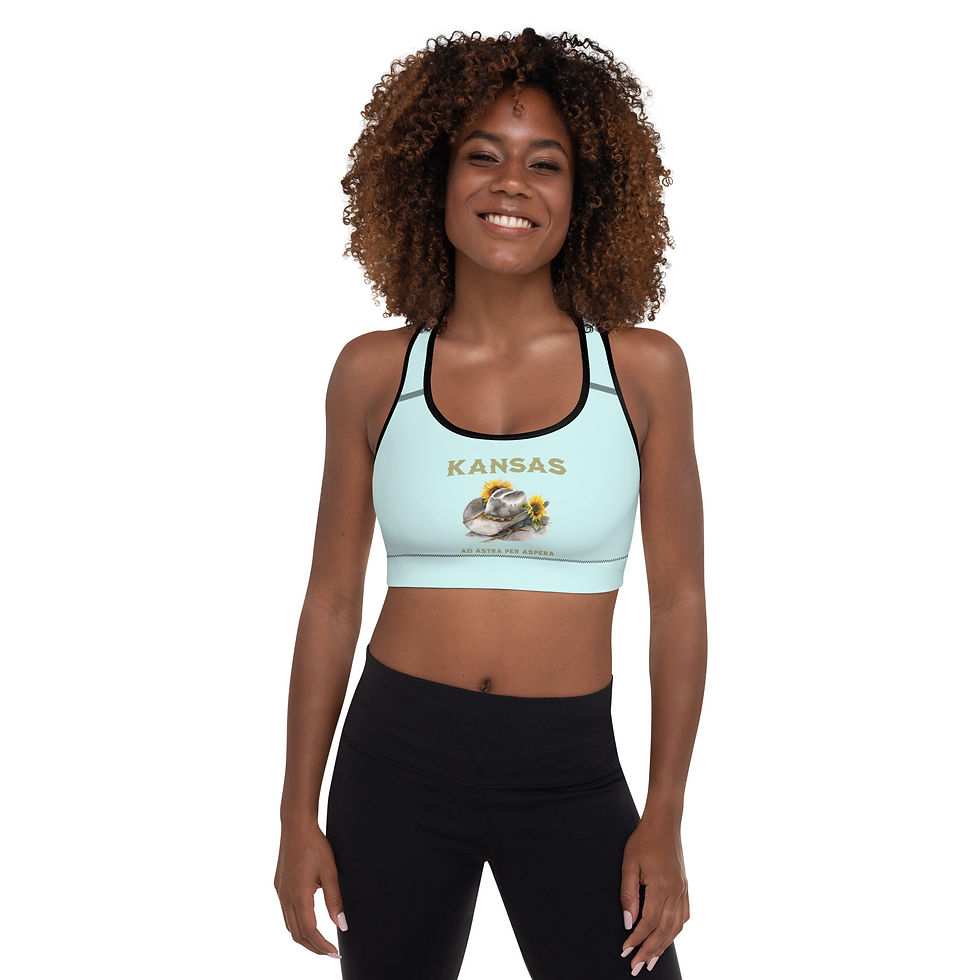 Thumbnail: Kansas Ad Astra: Padded Sports Bra