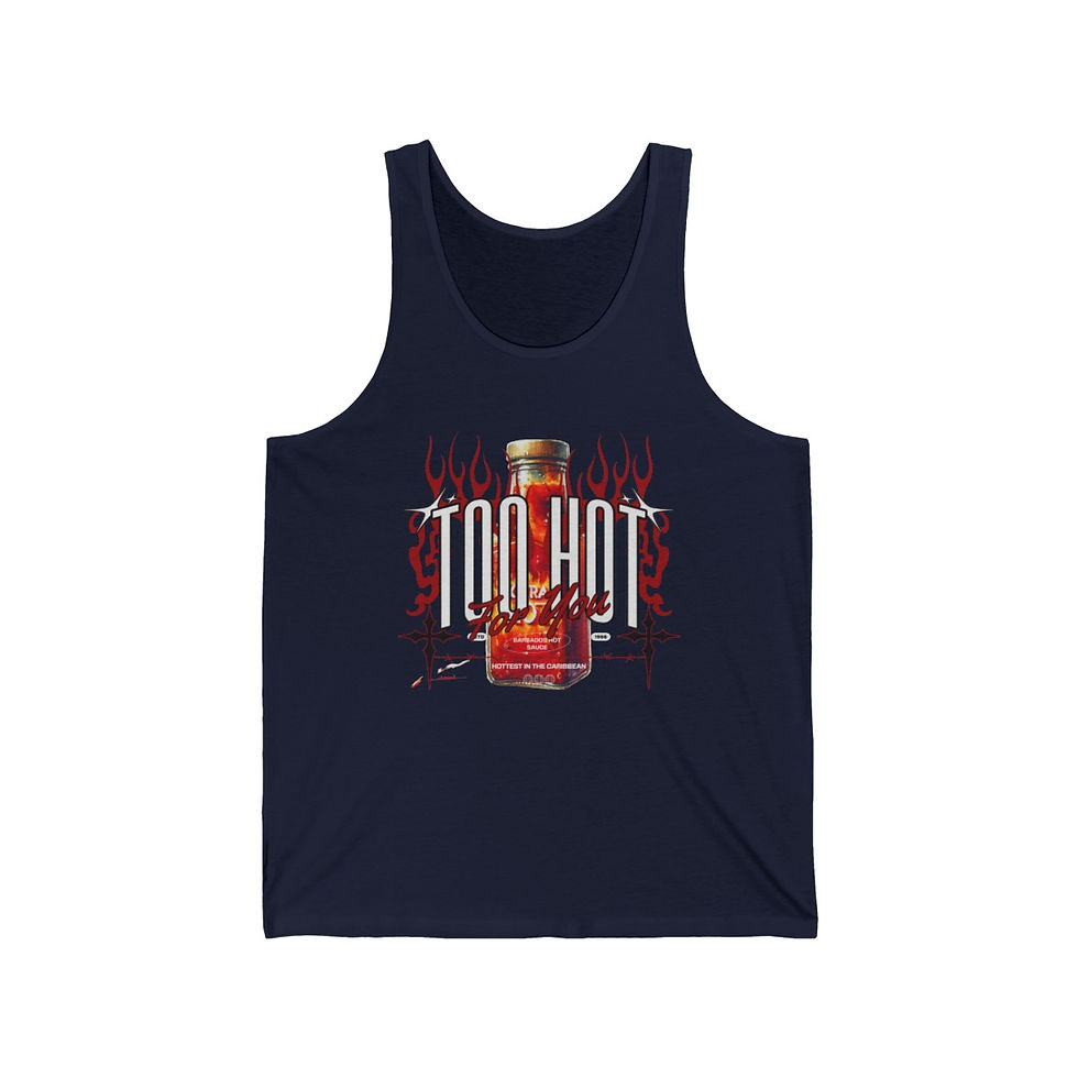 Thumbnail: Barbados Hot Sauce: Unisex Jersey Tank