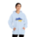 Thumbnail: Ukraine Flag Map: Unisex Heavy Blend™ Hooded Sweatshirt