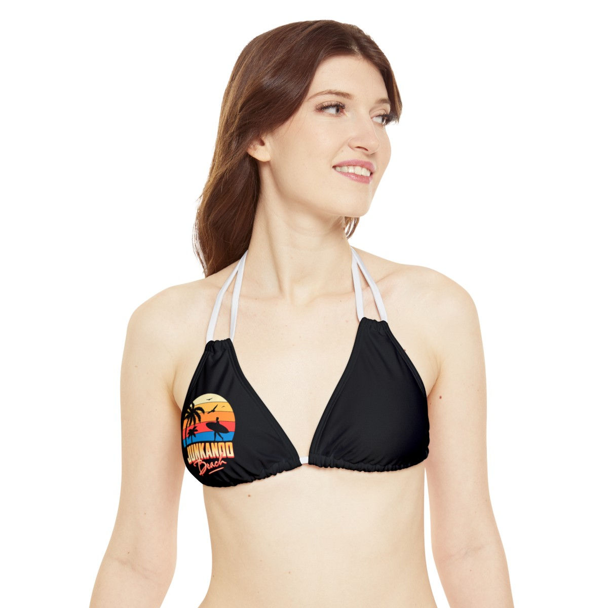 Surf Grand Bahama: Strappy Triangle Bikini Top (AOP)