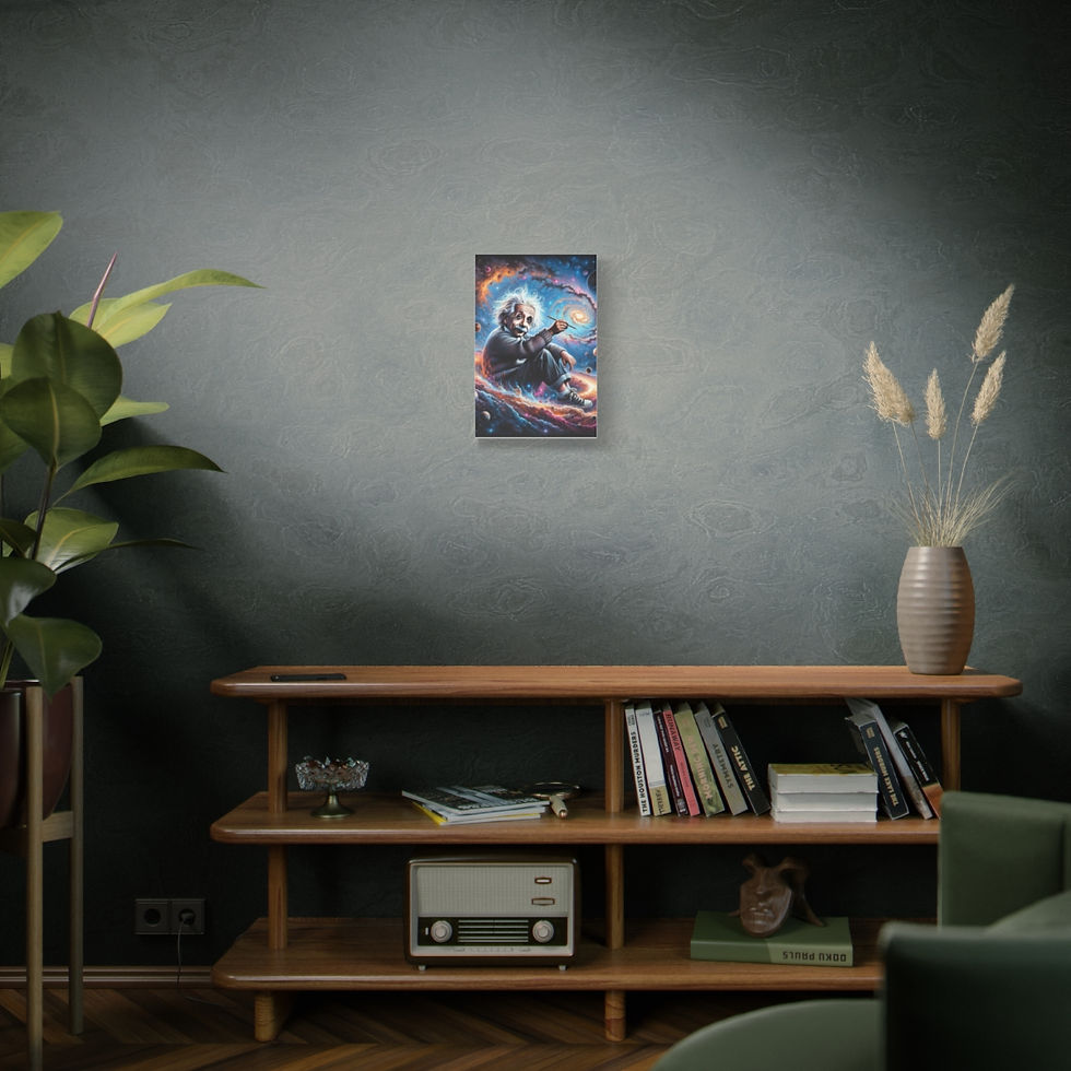 Thumbnail: Einstein in Space: Matte Canvas, Stretched, 1.25"