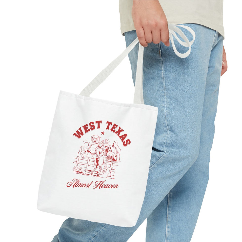 Thumbnail: West Texas Almost Heaven: Tote Bag (AOP)
