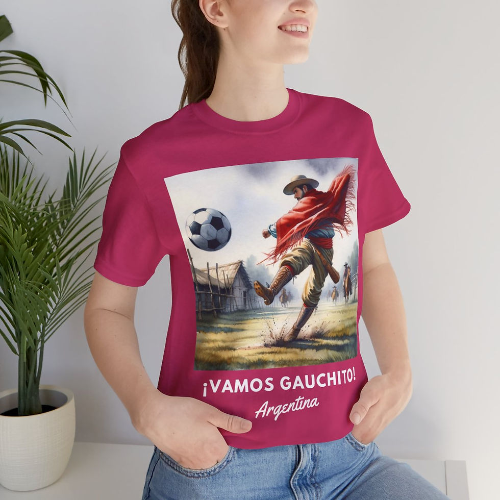 Thumbnail: Vamos Gauchito Argentina: Unisex Jersey Short Sleeve Tee