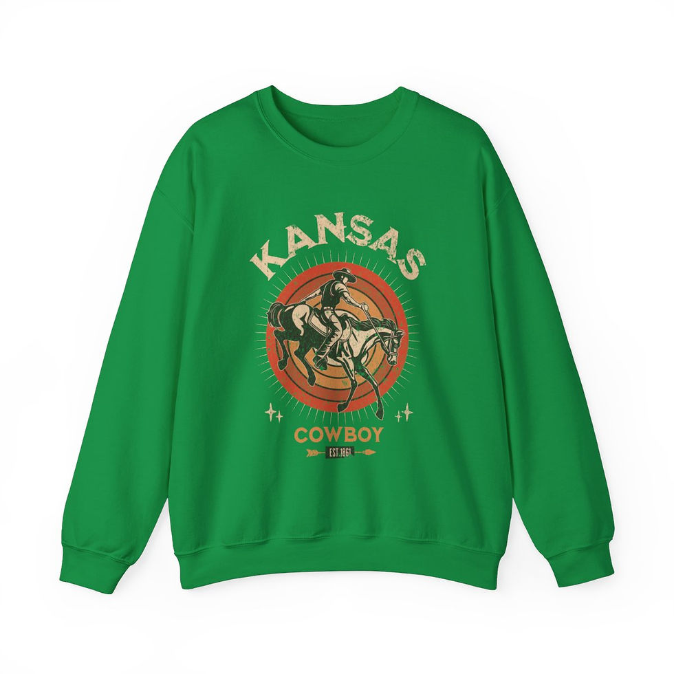 Thumbnail: Kansas Cowboy: Unisex Heavy Blend™ Crewneck Sweatshirt