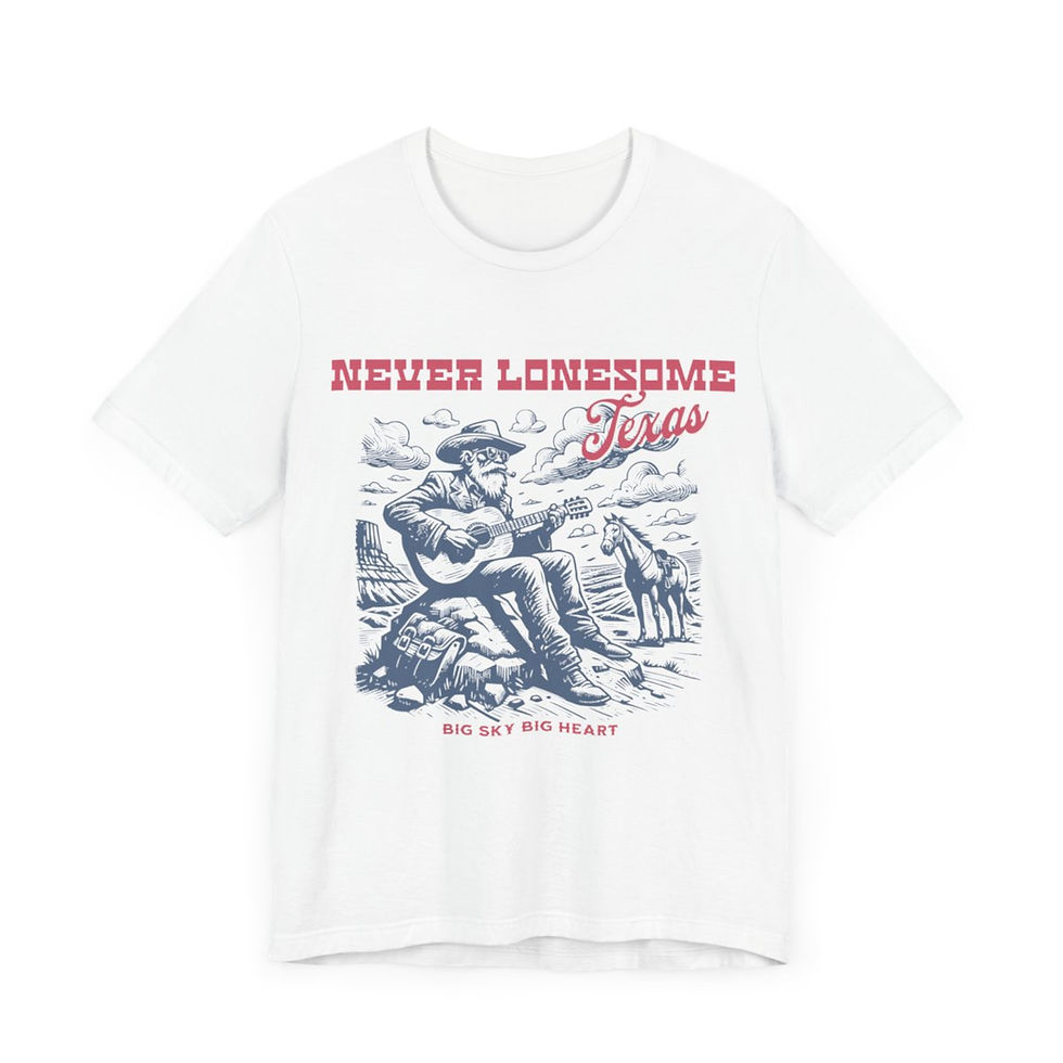 Thumbnail: Never Lonesome Texas: Unisex Jersey Short Sleeve Tee
