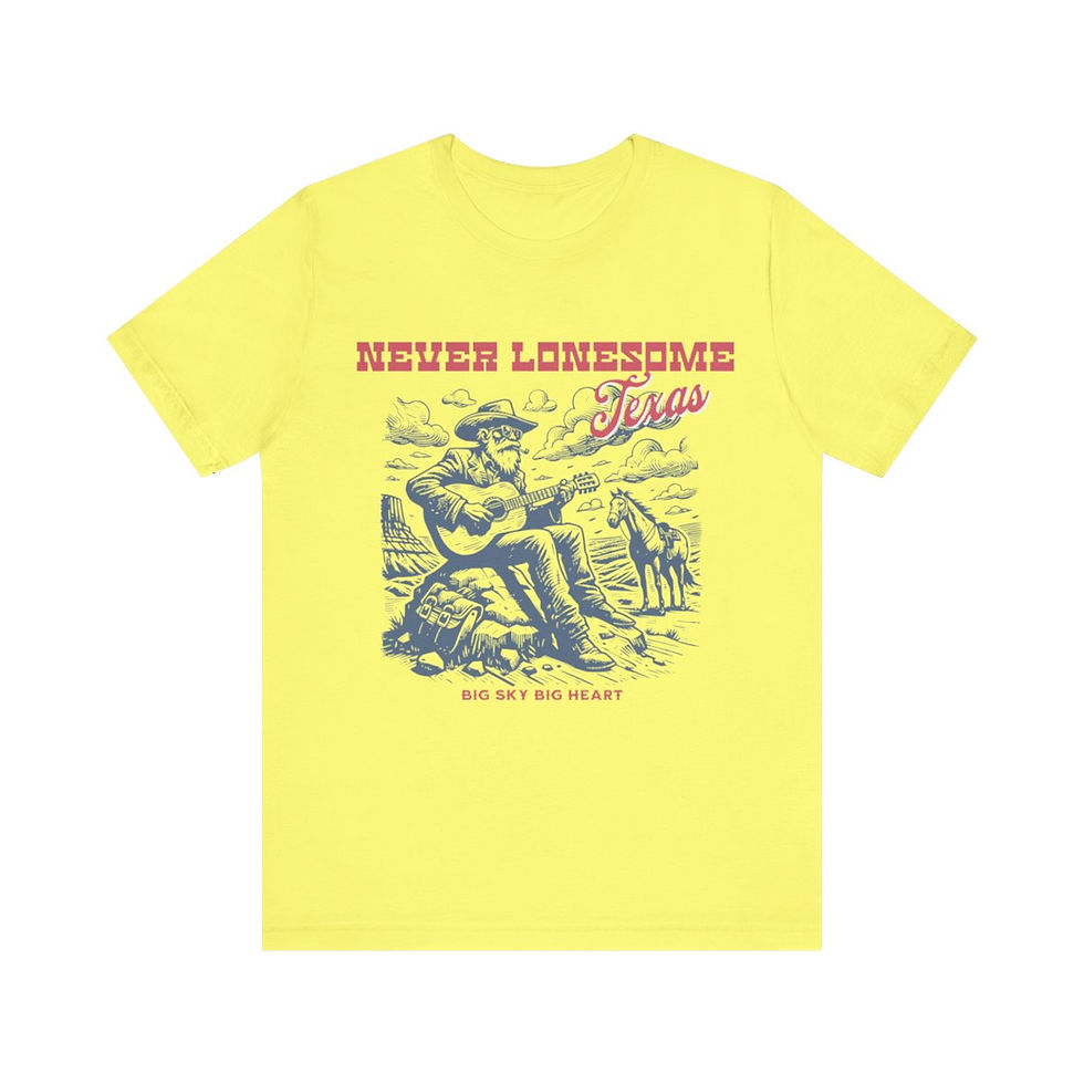 Thumbnail: Never Lonesome Texas: Unisex Jersey Short Sleeve Tee