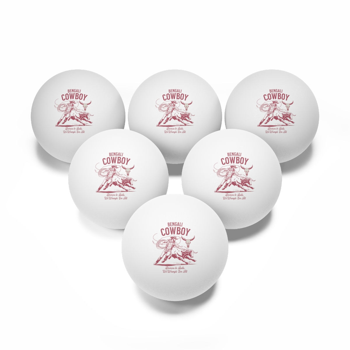 Bangladesh Cowboy: Ping Pong Balls, 6 pcs