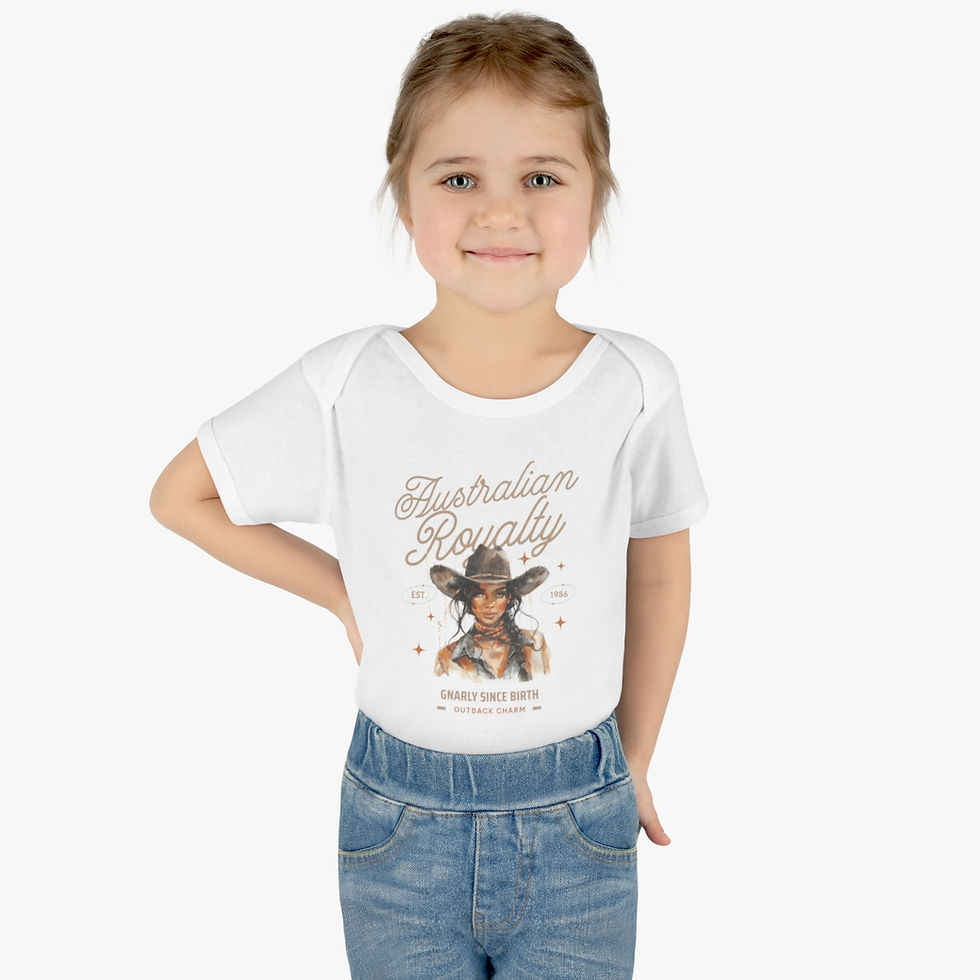 Thumbnail: Australian Royalty: Infant Baby Rib Bodysuit