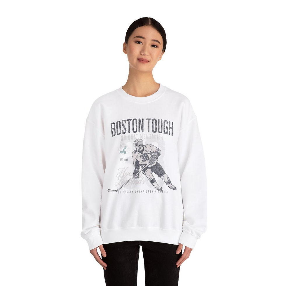 Thumbnail: Boston Tough Massachusetts: Unisex Heavy Blend™ Crewneck Sweatshirt