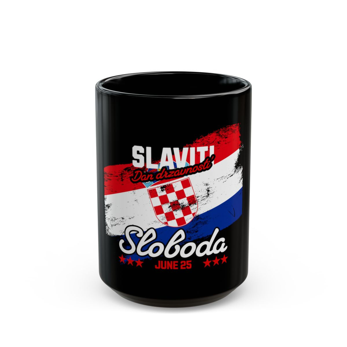 Croatia Independence Day: Black Mug (11oz, 15oz)