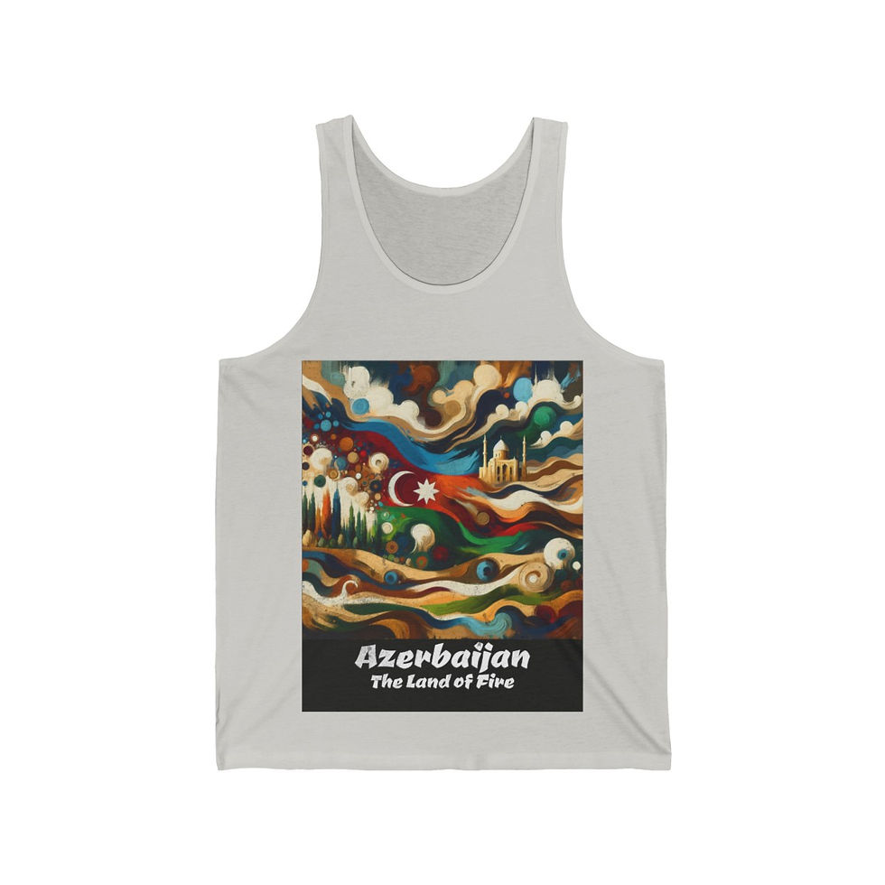 Thumbnail: Azerbaijan Land of Fire: Unisex Jersey Tank