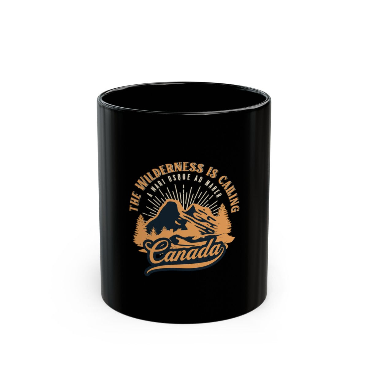 Wilderness Calling Canada: Black Mug (11oz, 15oz)