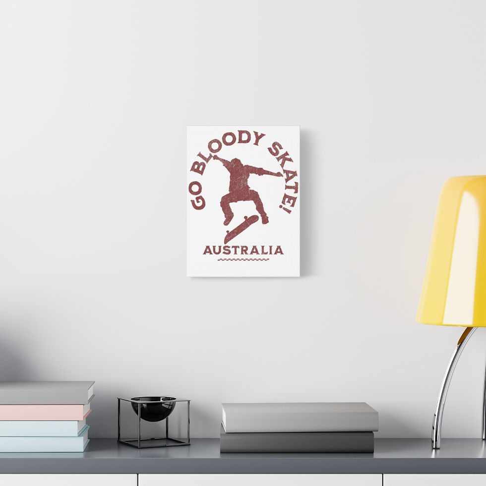 Thumbnail: Go Skate Australia: Matte Canvas, Stretched, 1.25"