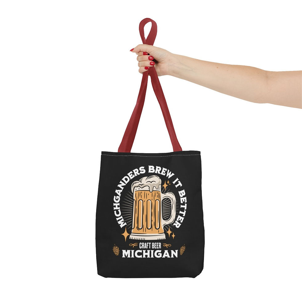 Thumbnail: Michigan Brews it Better: Tote Bag (AOP)