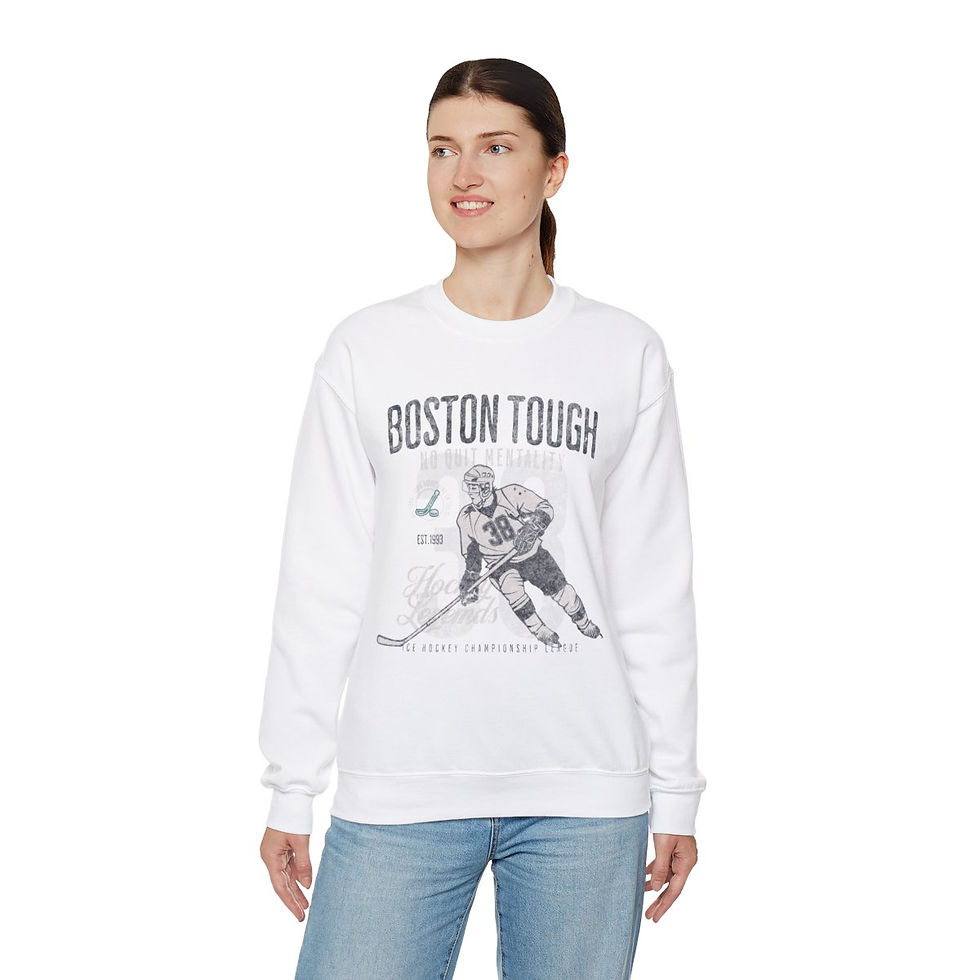 Thumbnail: Boston Tough Massachusetts: Unisex Heavy Blend™ Crewneck Sweatshirt