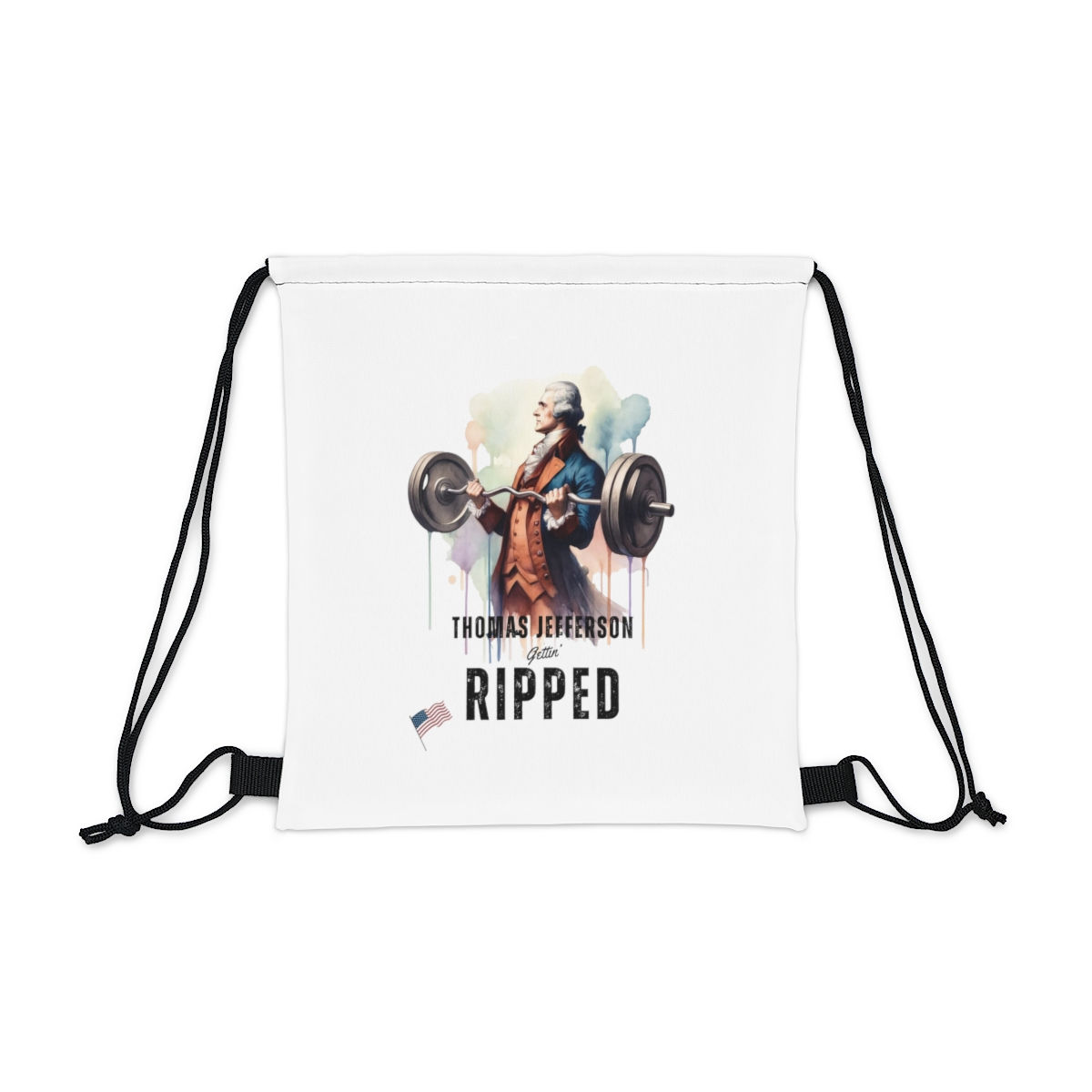 Thomas Jefferson: Outdoor Drawstring Bag