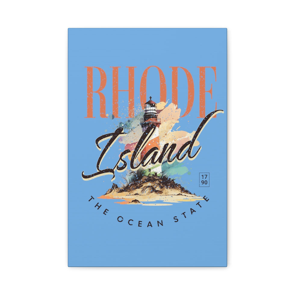 Thumbnail: Rhode Island Proud: Matte Canvas, Stretched, 1.25"