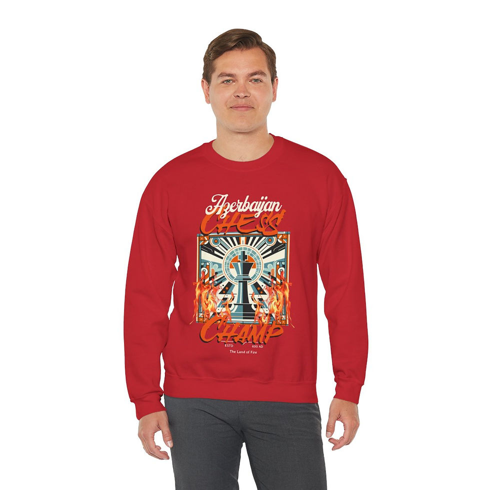 Thumbnail: Azeri Chess Champ: Unisex Heavy Blend™ Crewneck Sweatshirt