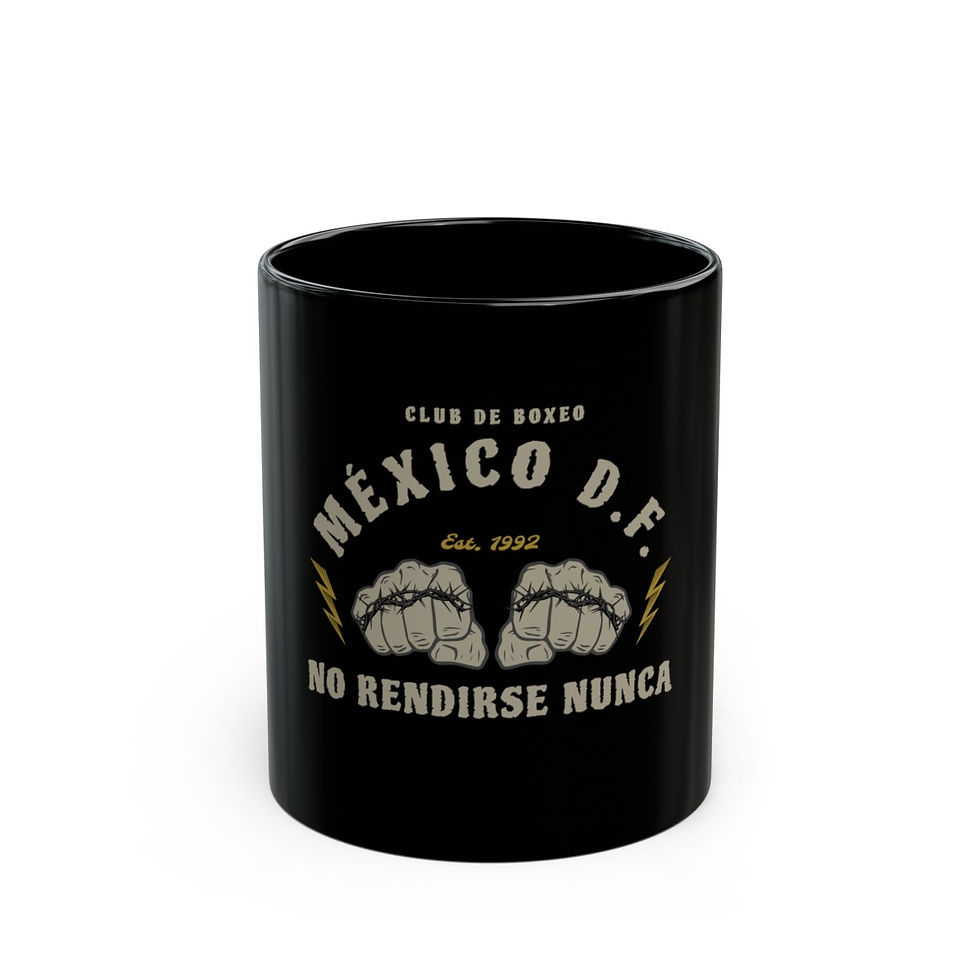 Thumbnail: Mexico City Boxing: Black Mug (11oz)