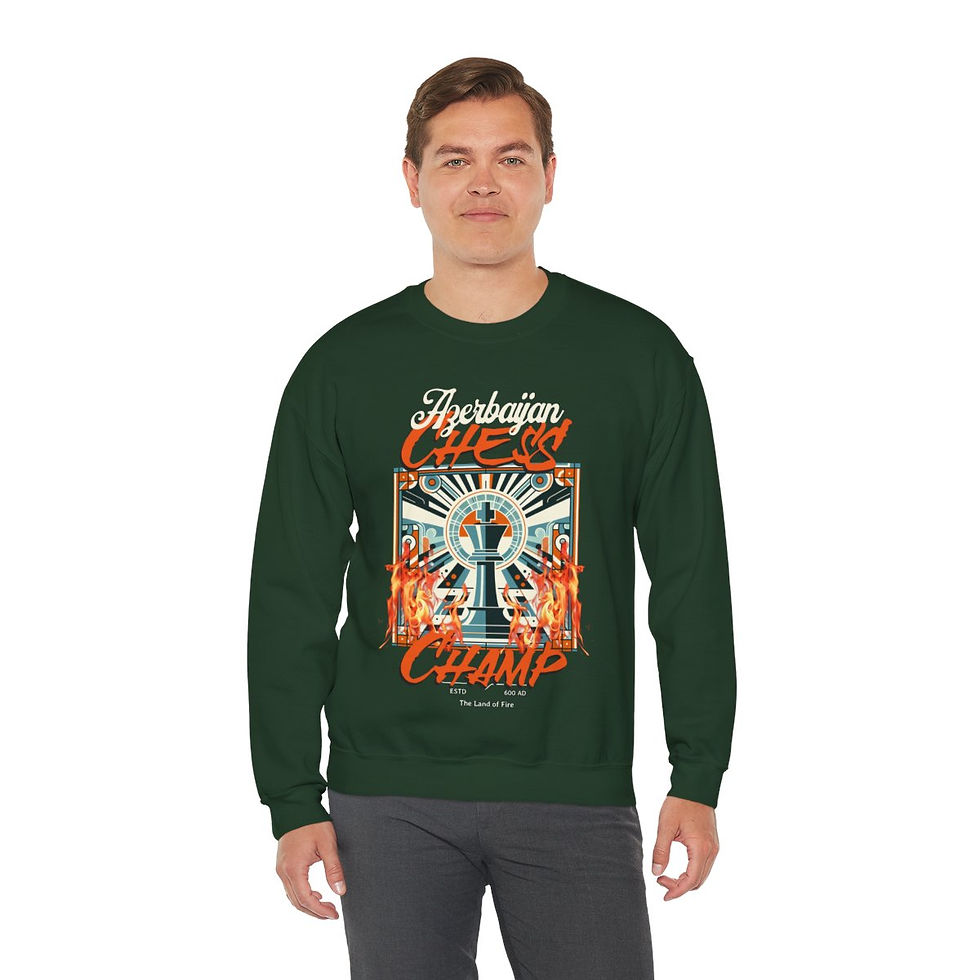 Thumbnail: Azeri Chess Champ: Unisex Heavy Blend™ Crewneck Sweatshirt