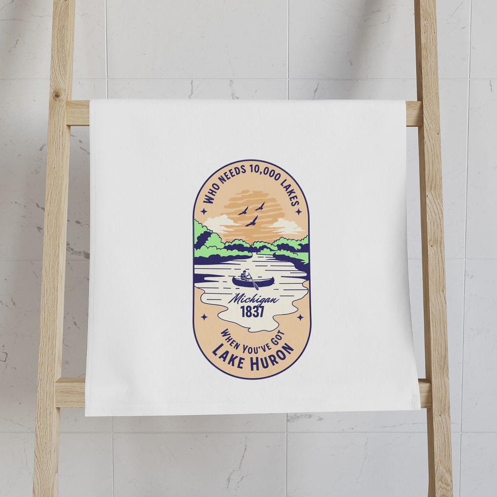 Thumbnail: Who Needs 10,000 Lakes - Michigan: Hand Towel