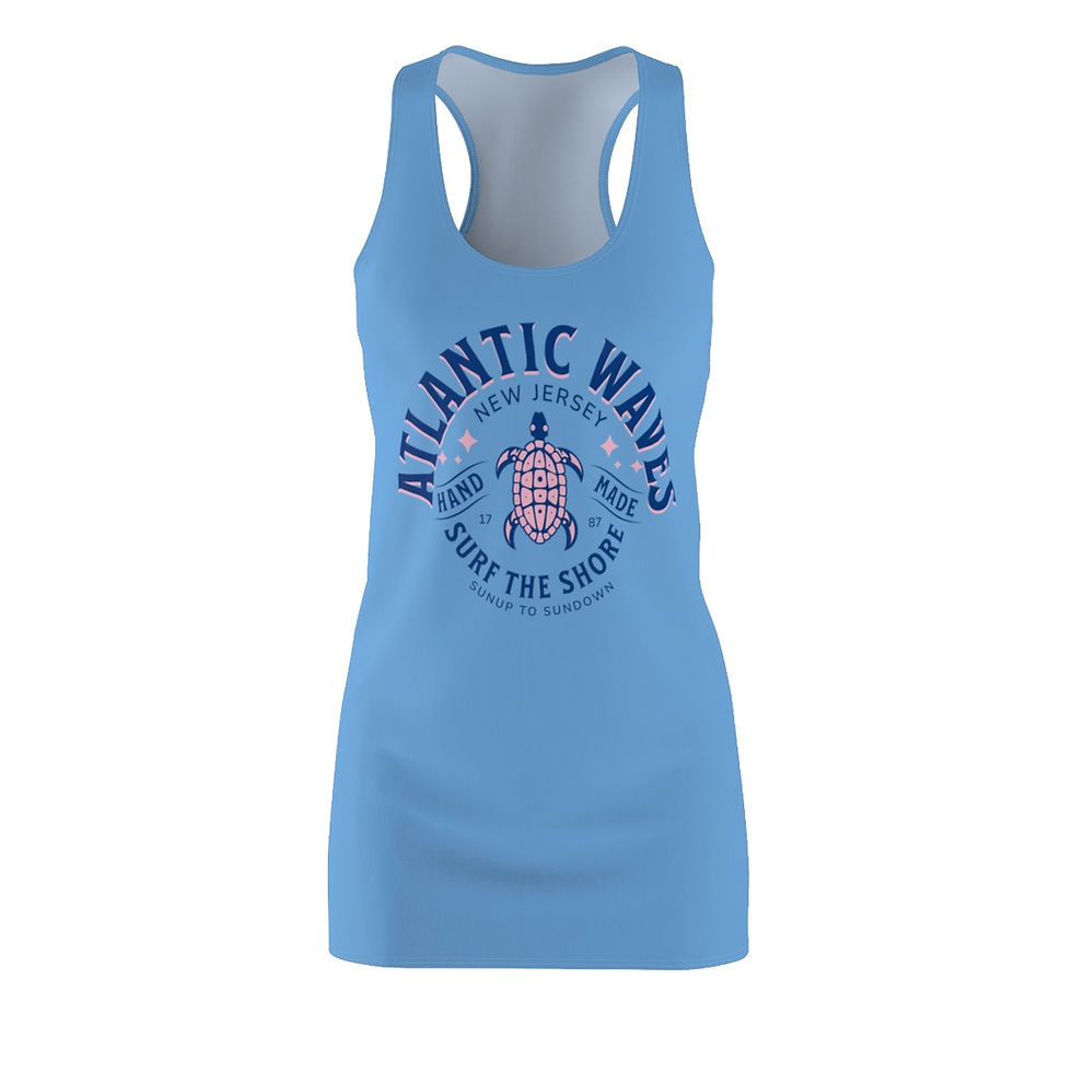 Thumbnail: Atlantic Waves New Jersey: Women's Beach Cover Cut & Sew Racerback Dress (AOP)