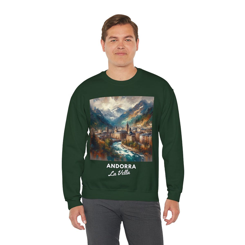 Thumbnail: Andorra La Vella: Unisex Heavy Blend™ Crewneck Sweatshirt