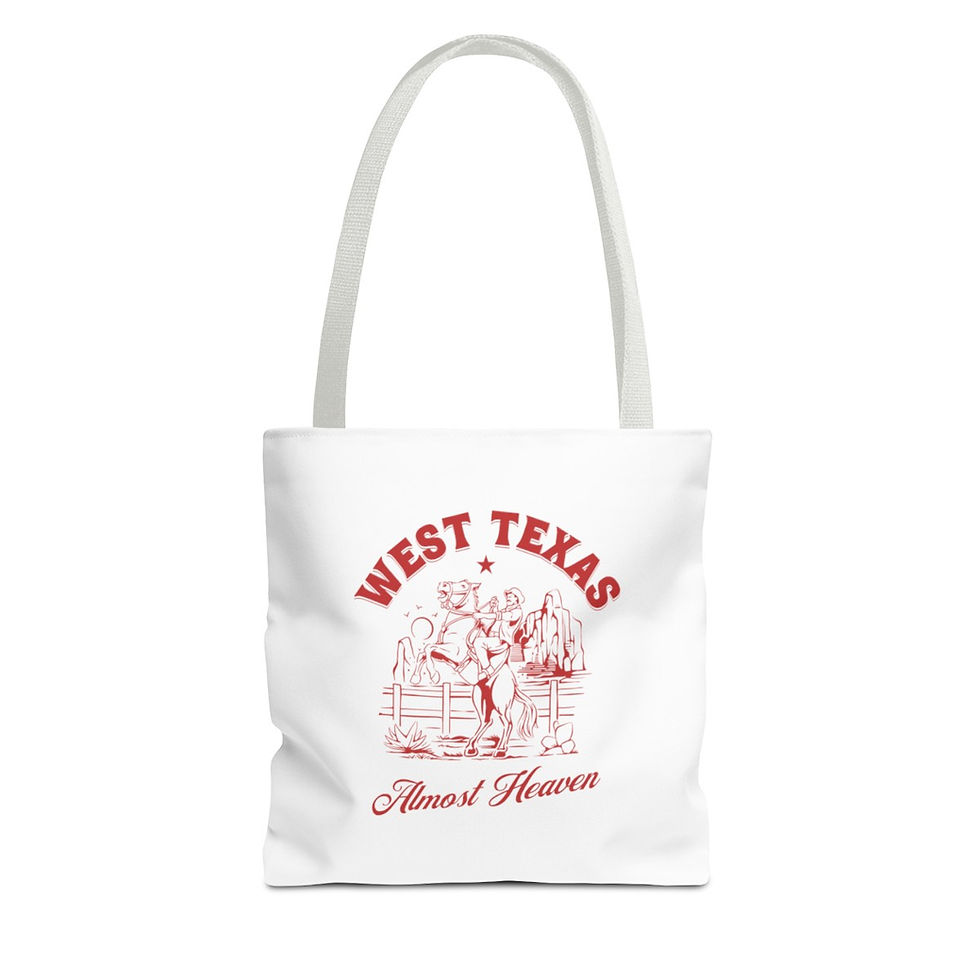 Thumbnail: West Texas Almost Heaven: Tote Bag (AOP)