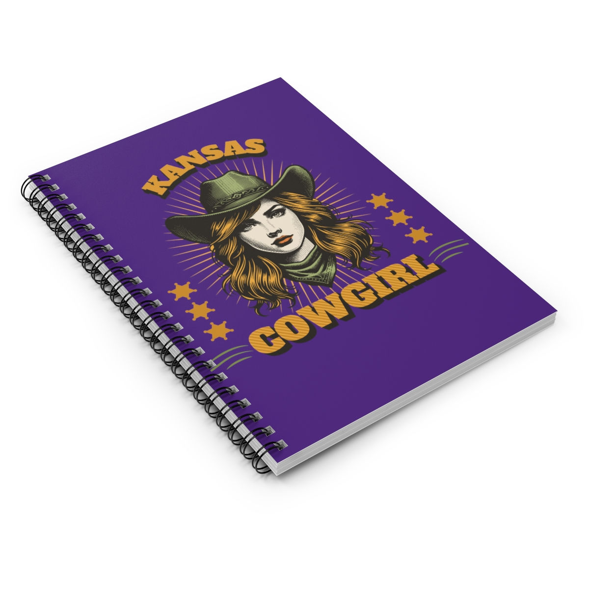 Kansas Cowgirl: Spiral Notebook - Ruled Line