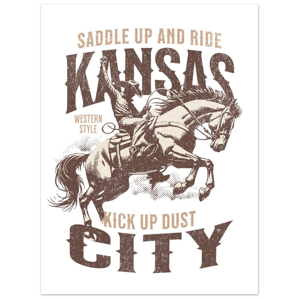 Saddle Up KC: Premium Matte Paper Poster