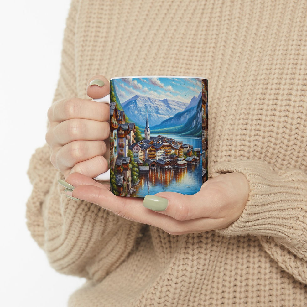 Thumbnail: Hallstatt Austria: Ceramic Mug, (11oz, 15oz)