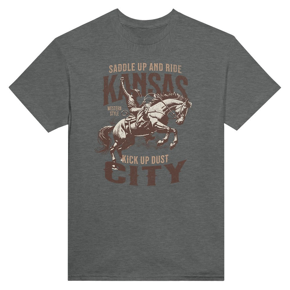 Thumbnail: Saddle Up KC: Heavyweight Unisex Crewneck T-shirt
