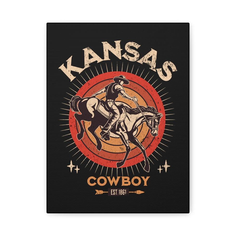 Thumbnail: Kansas Cowboy: Matte Canvas, Stretched, 1.25"